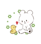 ふわふわしろくまスタンプ（個別スタンプ：16）
