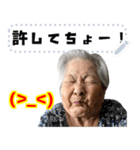 沖縄のおばあ（≧▽≦）顔文字と同じ顔 02（個別スタンプ：15）