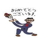 挨拶するサラリーマン（個別スタンプ：14）