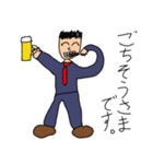 挨拶するサラリーマン（個別スタンプ：20）