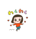 毎日使える女の子ちゃんスタンプ（個別スタンプ：3）