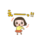 毎日使える女の子ちゃんスタンプ（個別スタンプ：21）