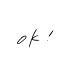 ゆるっと手書き文字スタンプ（個別スタンプ：20）