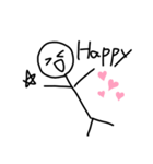 ぼう人間さんのスタンプ（個別スタンプ：4）
