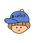 ぼうしかぶり子（個別スタンプ：4）