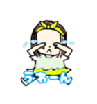 ちっちゃんな 女の子スタンプ（個別スタンプ：4）