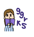 この頃流行りの女の子（個別スタンプ：23）