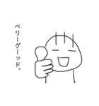 毛が3本くん（個別スタンプ：4）