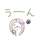 手書きガールズフェイススタンプ（個別スタンプ：23）