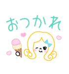 手書きガールズフェイススタンプ（個別スタンプ：29）