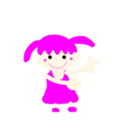 個性派可愛い女の子1（個別スタンプ：3）