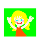 個性派可愛い女の子1（個別スタンプ：4）