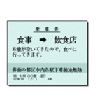 日本の鉄道の切符（大）（個別スタンプ：12）