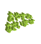 立体的な勢いのある敬語や丁寧語や挨拶（個別スタンプ：13）