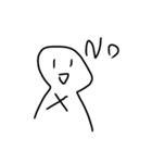 白い人のスタンプキングパック（個別スタンプ：22）