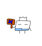 ティッシュくん～やる気6%～（個別スタンプ：24）