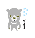 エモぐま yes ／no（個別スタンプ：15）