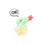 さぼ子スタンプ《手書き風》（個別スタンプ：1）