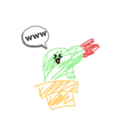 さぼ子スタンプ《手書き風》（個別スタンプ：2）