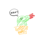 さぼ子スタンプ《手書き風》（個別スタンプ：5）