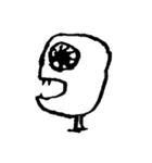 サターンの墨絵（個別スタンプ：9）