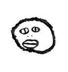 サターンの墨絵（個別スタンプ：14）