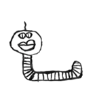 サターンの墨絵（個別スタンプ：17）