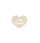 THE LINE HEART 1【英語[¼]ホワイト】（個別スタンプ：9）