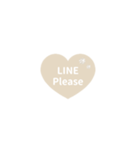 THE LINE HEART 1【英語[¼]ホワイト】（個別スタンプ：15）