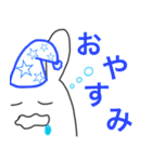 手書きがたがたうさぎ4 【挨拶でか文字】（個別スタンプ：4）