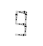 頭悪武谷数字（個別スタンプ：10）