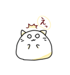 やるきのないおもちねこさま（個別スタンプ：4）