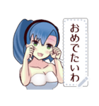 水着ガール（京都弁）message（個別スタンプ：16）