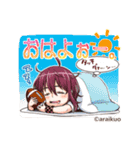 女アメとHCくん。1（個別スタンプ：6）