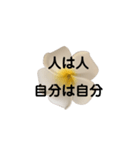 優しくてポジティブなプルメリア（個別スタンプ：1）