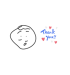しいたけそして棒人間スタンプとのコラボ（個別スタンプ：1）