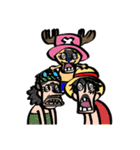 体を張った！？ ONE PIECE 顔芸スタンプ（個別スタンプ：32）