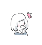 おかっぱ女子学生改（個別スタンプ：6）