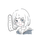 おかっぱ女子学生改（個別スタンプ：8）