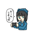 猫ニットの女の子（個別スタンプ：4）