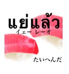 赤身マグロです タイ語 寿司（個別スタンプ：21）