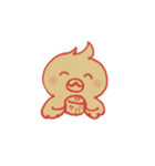 ゆる〜い ひよぴよ（個別スタンプ：1）
