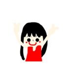 個性派可愛い女の子2（個別スタンプ：1）