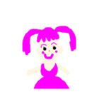 個性派可愛い女の子2（個別スタンプ：4）