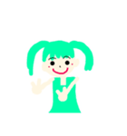 個性派可愛い女の子2（個別スタンプ：6）