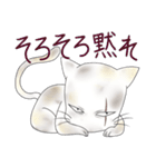 白猫の猫川さん（個別スタンプ：27）