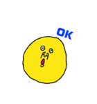 豆丸 イエロー（個別スタンプ：2）