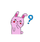 毎日使える手書きうさぎ、ねこ、ぶた。（個別スタンプ：15）