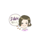 ていねい語スタンプー受付のおねえさんー（個別スタンプ：4）