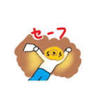 麦わらおじさん野球を嗜む（個別スタンプ：3）